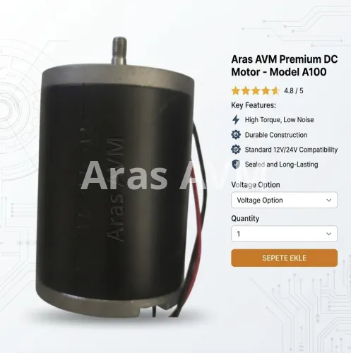 G5 Masaj Cihazı Motoru  Aras AVM Premium DC Motor - Model A100