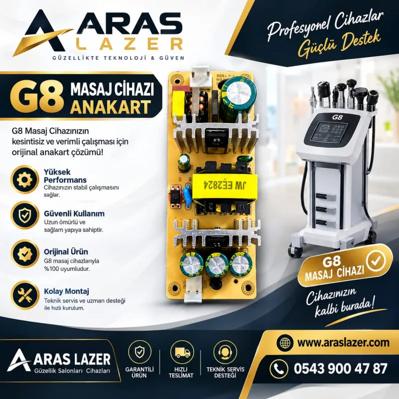 G8 Elektronik Kart &amp; SMPS Güç Kartı Fiyatı | Orijinal Yedek Parça - Lazer ve Cilt Bakım Cihazı